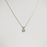 0.15ct Ruby and Diamond Necklace with Pendant