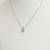 0.15ct Ruby and Diamond Necklace with Pendant