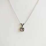 0.15ct Ruby and Diamond Necklace with Pendant