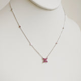 0.86ct Ruby Necklace with Pendant