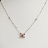 0.86ct Ruby Necklace with Pendant