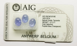 Tanzanite 6.72ct AIG Certified