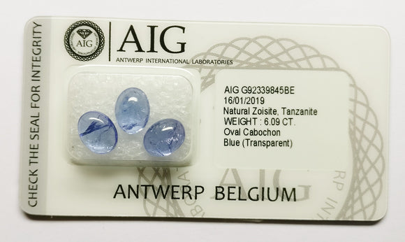 Tanzanite 6.09ct AIG Certified