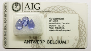 Tanzanite 4.97ct AIG Certified