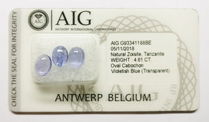 Tanzanite 4.61ct AIG Certified