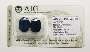 Sapphire 14.54ct AIG Certified