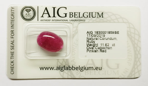 Ruby 11.62ct AIG Certified