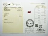 Ruby 4.87ct AIG Certified