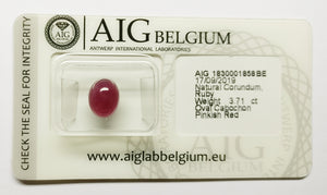 Ruby 3.71ct AIG Certified