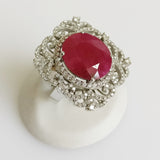 14.80ct Ruby and Diamond Ring