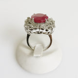 14.80ct Ruby and Diamond Ring