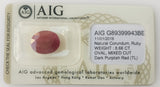 Ruby 8.66ct AIG Certified