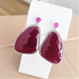 43.97ct Ruby Earrings