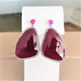 43.97ct Ruby Earrings