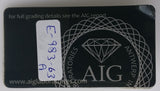 Emerald 0.94ct AIG Certified