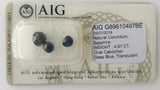 Sapphire 4.97ct AIG Certified