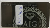 Sapphire 1.40ct AIG Certified