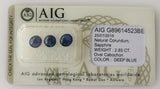 Sapphire 2.85ct AIG Certified