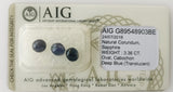 Sapphire 3.36ct AIG Certified