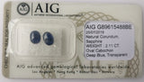 Sapphire 2.11ct AIG Certified