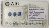 Sapphire 2.67ct AIG Certified