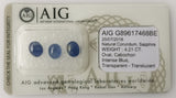 Sapphire 4.21ct AIG Certified