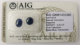 Sapphire 3.42ct AIG Certified