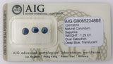 Sapphire 1.29ct AIG Certified