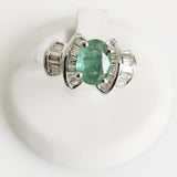 1.60ct Emerald and Diamond Ring