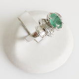 1.60ct Emerald and Diamond Ring