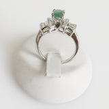 1.60ct Emerald and Diamond Ring