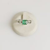 1.18ct Emerald and Diamond Ring