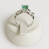 1.18ct Emerald and Diamond Ring