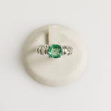 1.38ct Emerald and Diamond Ring