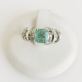 1.60ct Emerald and Diamond Ring