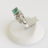 1.60ct Emerald and Diamond Ring