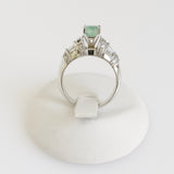 1.60ct Emerald and Diamond Ring