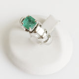 2.06ct Emerald and Diamond Ring