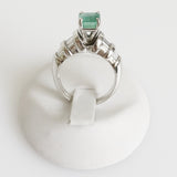 2.06ct Emerald and Diamond Ring