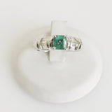 1.82ct Emerald and Diamond Ring