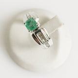 1.29ct Emerald and Diamond Ring