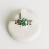 1.16ct Emerald and Diamond Ring