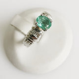 1.16ct Emerald and Diamond Ring