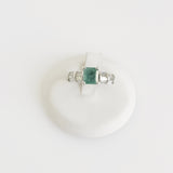 1.53ct Emerald and Diamond Ring