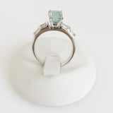 1.53ct Emerald and Diamond Ring