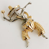 Gold Musician Vintage Style Brooch