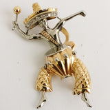 Gold Musician Vintage Style Brooch