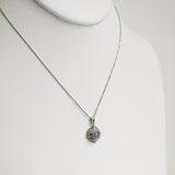 3.18ct Star Sapphire and Diamond Necklace with Pendant