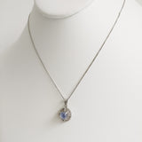 3.18ct Star Sapphire and Diamond Necklace with Pendant