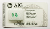 Emerald 0.32ct AIG Certified